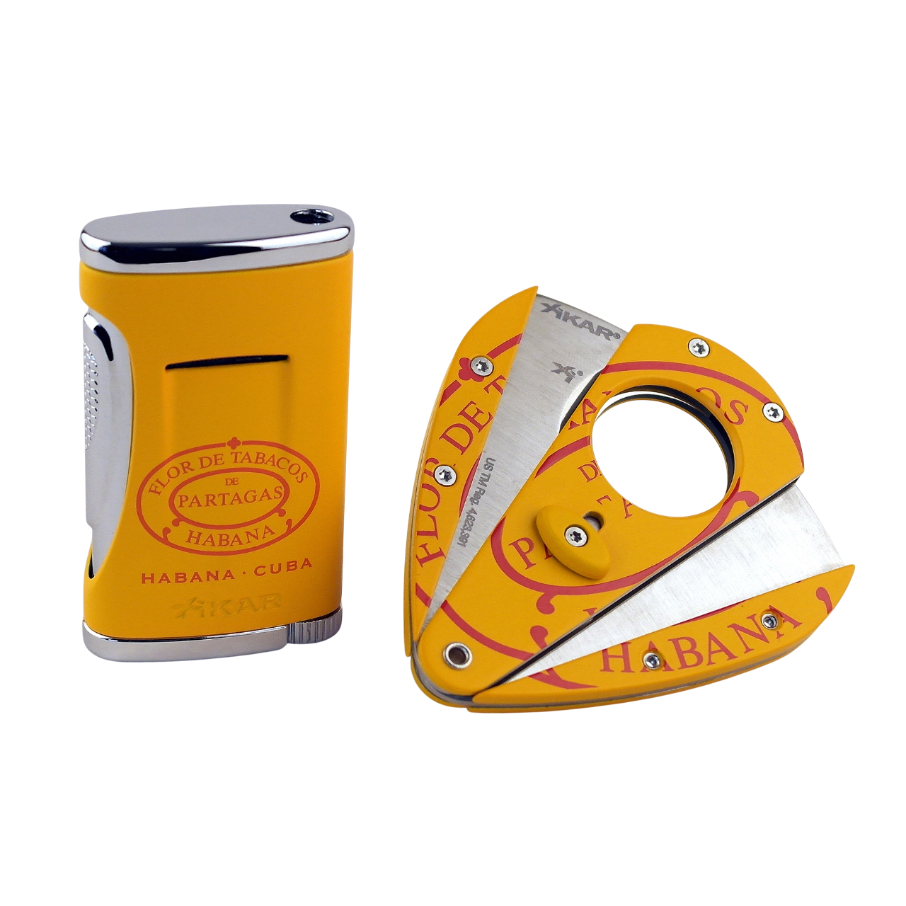PARTAGÁS - Szivarvágó és Szivaröngyújtó Szett